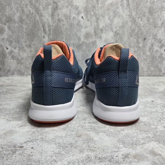 Reebok Hexalite TR Athletic Shoes Lightweight Navy Blue & Coral Women’s Size 10 - Picture 3 of 15